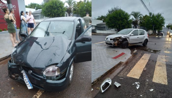 Quedas - Após colisão entre veículos condutor se evade do local